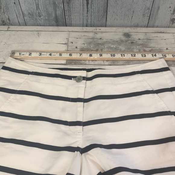 Nautical Navy & White Stripped Pocket Shorts NWOT 6 - Picture 5 of 8